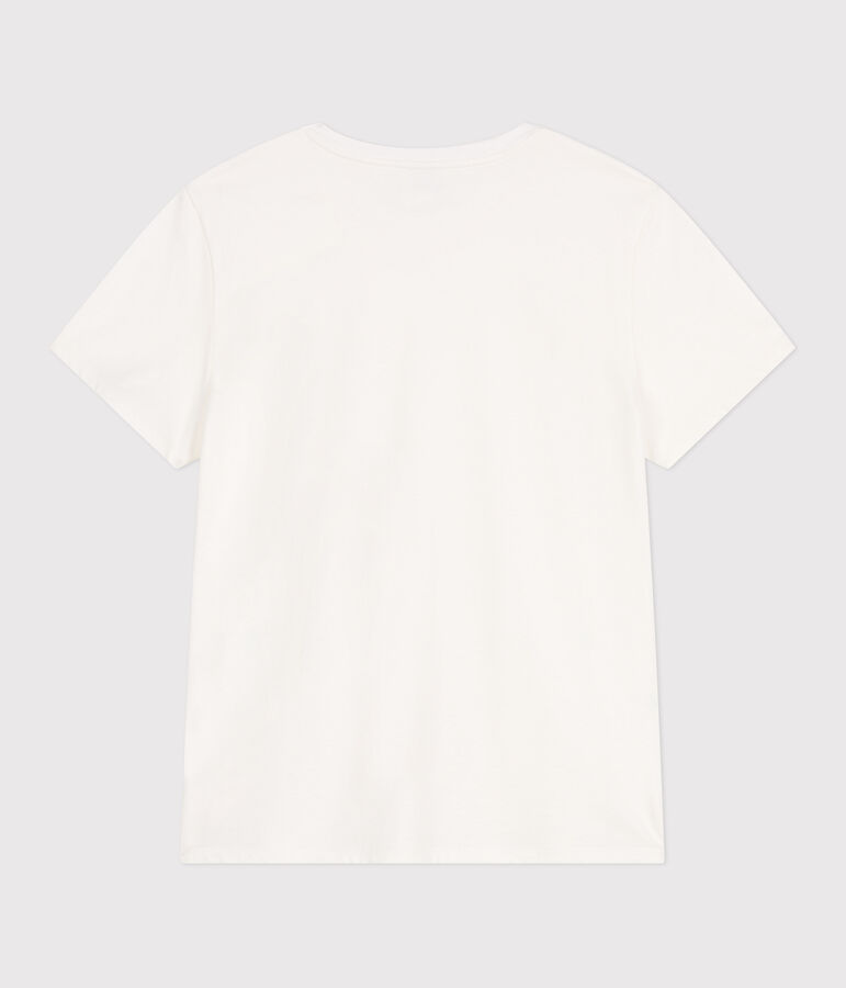 Women's The Straight cotton T-Shirt MARSHMALLOW white