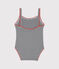 Baby Girls' Pinstriped One-Piece Swimsuit ABYSSE blue/LAIT white