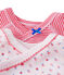 Pack of 2 newborn baby girl bodysuits . white