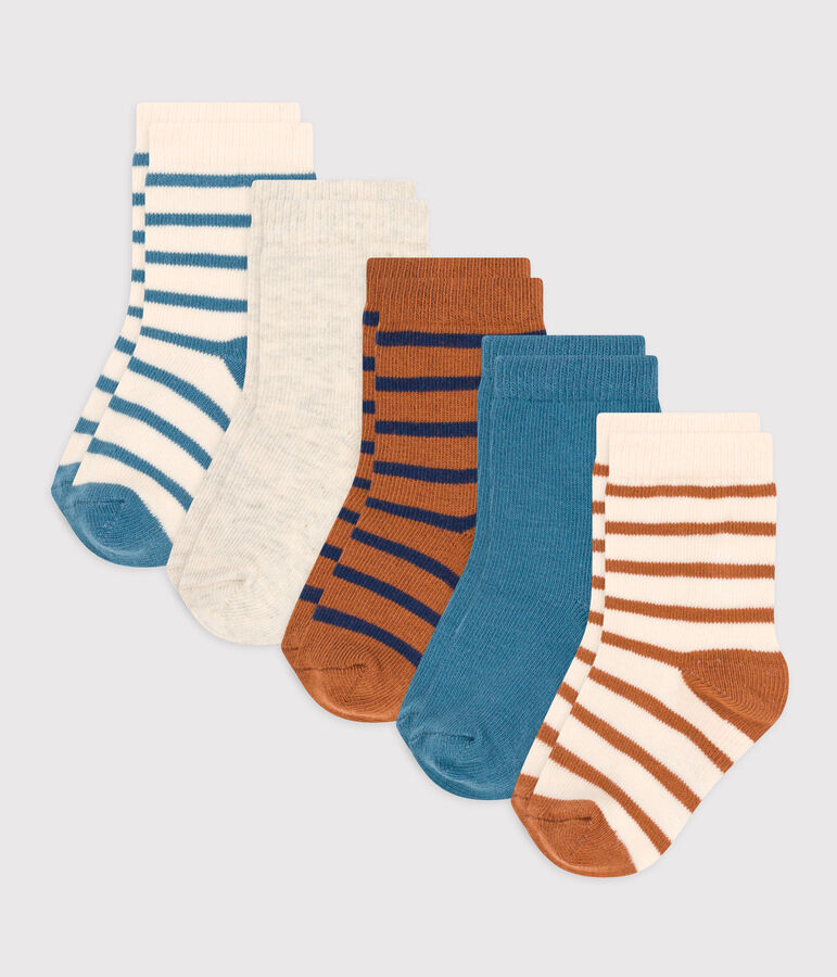 Babies' Stripy Socks - 5-Pack multicolor