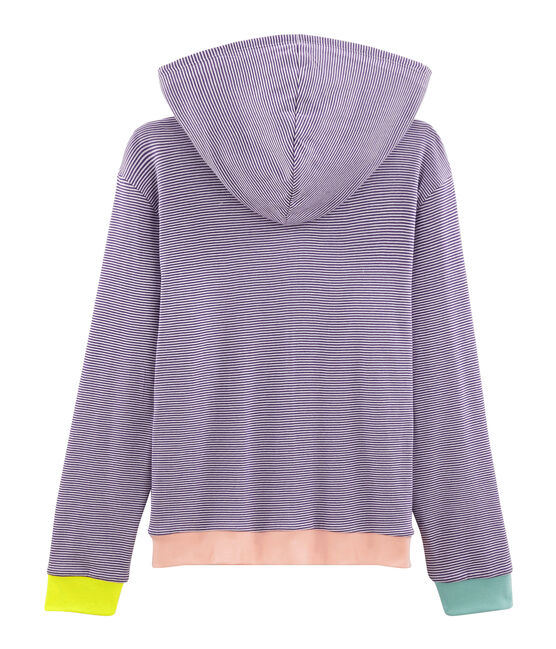 Women's Hoody REAL purple/MARSHMALLOW white