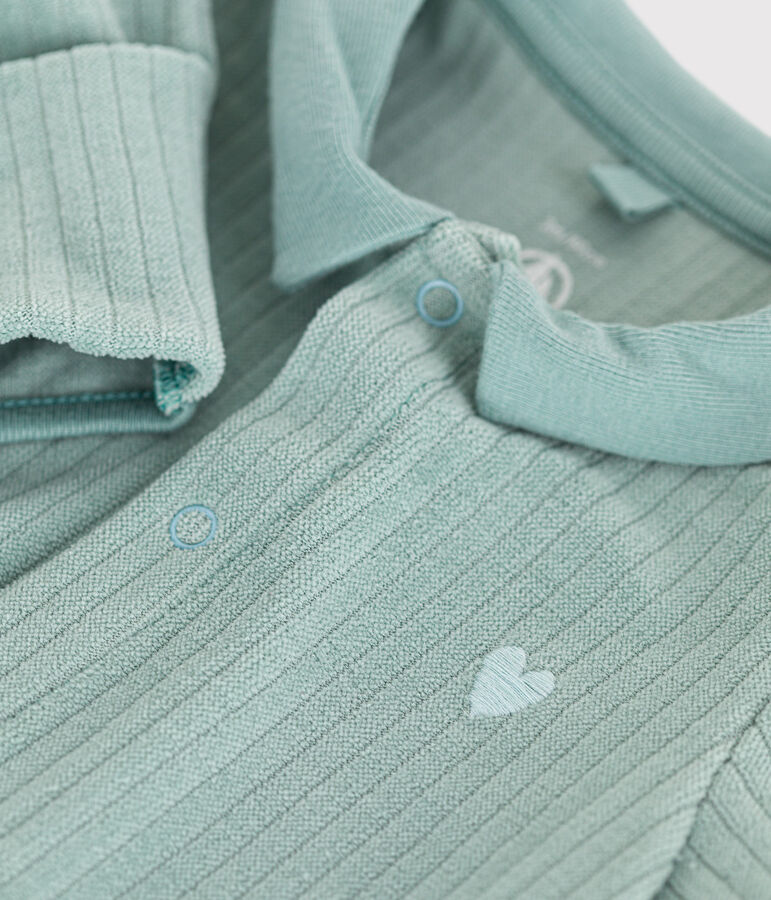 Babies' velour pyjamas PAUL green