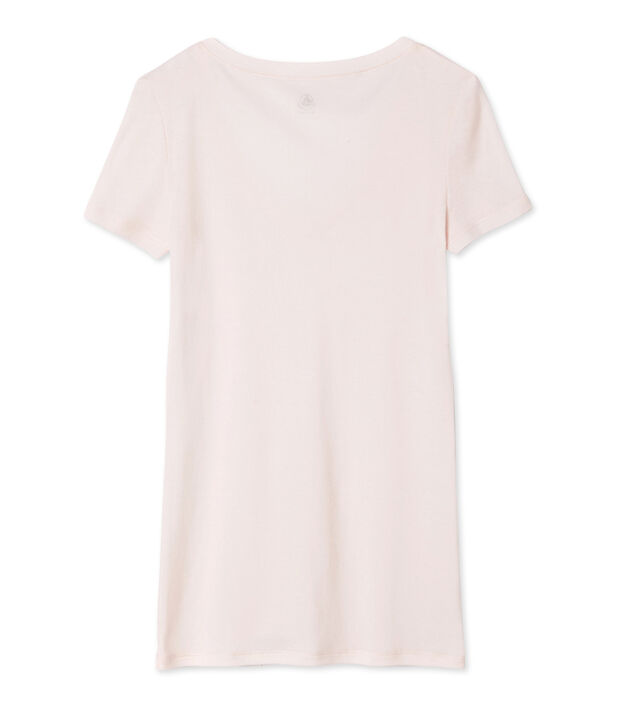Women's Short-Sleeved V-Neck T-Shirt pink