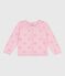 Children's plain cotton cardigan MARQUISE pink