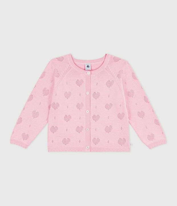 Children's plain cotton cardigan MARQUISE