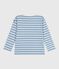 Children's cotton Breton top ADRIATIC blue/MILK