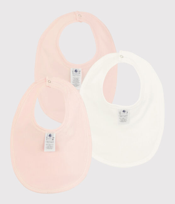 Baby Girls' Paris Ribbed Bibs - 3-Pack variante 1