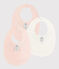 Baby Girls' Paris Ribbed Bibs - 3-Pack variante 1