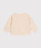 Babies' quilted tube knit baseball jacket AVALANCHE Ecru