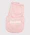 Girls' pinstriped ribbed pyjamas. GRETEL pink/MARSHMALLOW white