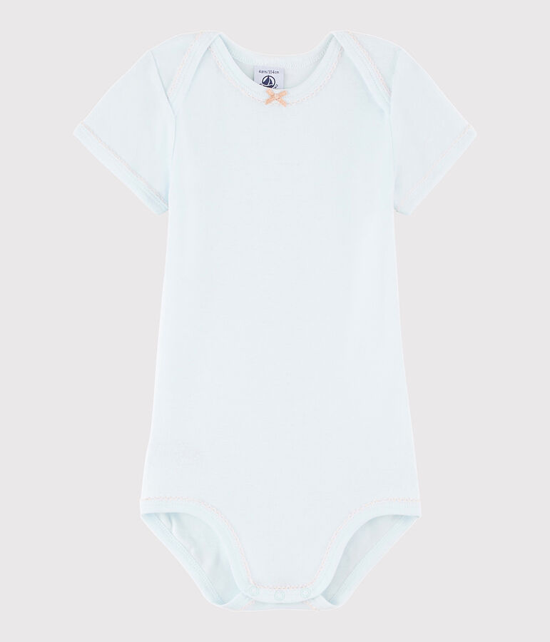 Baby Girls' Short-Sleeved Bodysuit blue