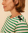 Women's Buttoned Cotton Breton Top AVALANCHE /PRADO