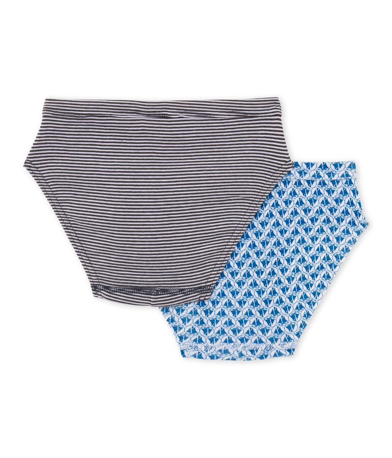 Pack of 2 boy's briefs . white