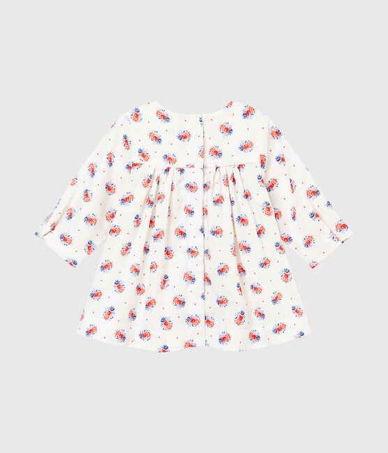 Baby girls' printed tube knit dress LAIT white/MULTICO white