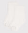 2 PAIRS OF PLAIN WHITE COTTON BABY SOCKS variante 1