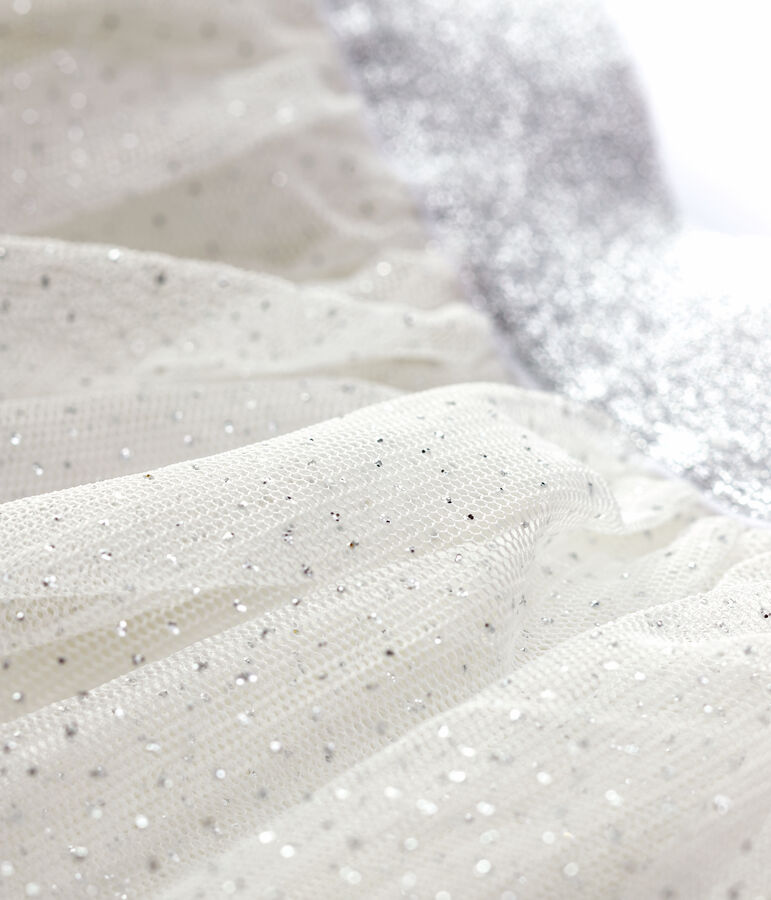 Girls' Tulle Skirt white/grey