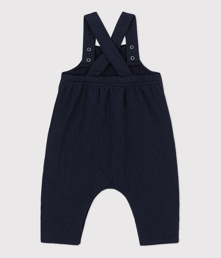 Babies' Quilted Cotton Dungarees blue