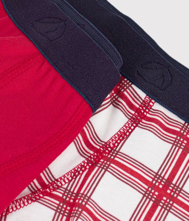 Lot de 2 boxers en coton multicolor
