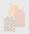 Children's cotton vests with fine straps - 3-Pack variante 1