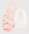 Baby Girls' Paris Ribbed Bibs - 3-Pack variante 1