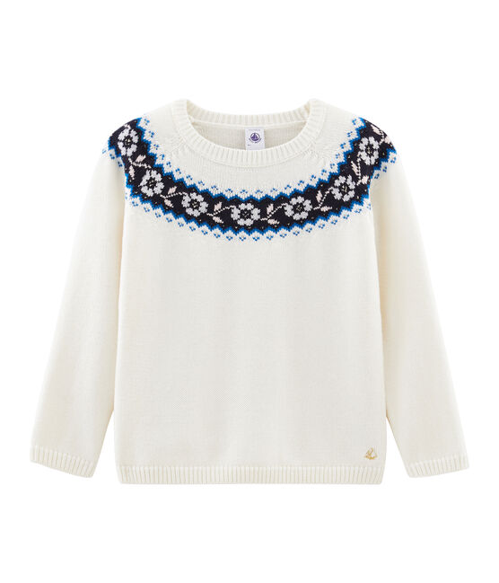 Girls' Pullover MARSHMALLOW white/MULTICO white