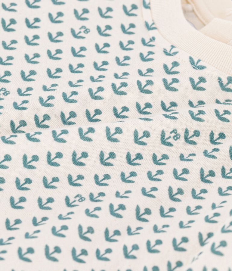 Babies' Tube Knit Sweatshirt Ecru/green