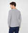 Men's iconic stripy breton top COQUILLE beige/SMOKING blue