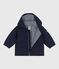 Babies' light plain puffer jacket SMOKING blue