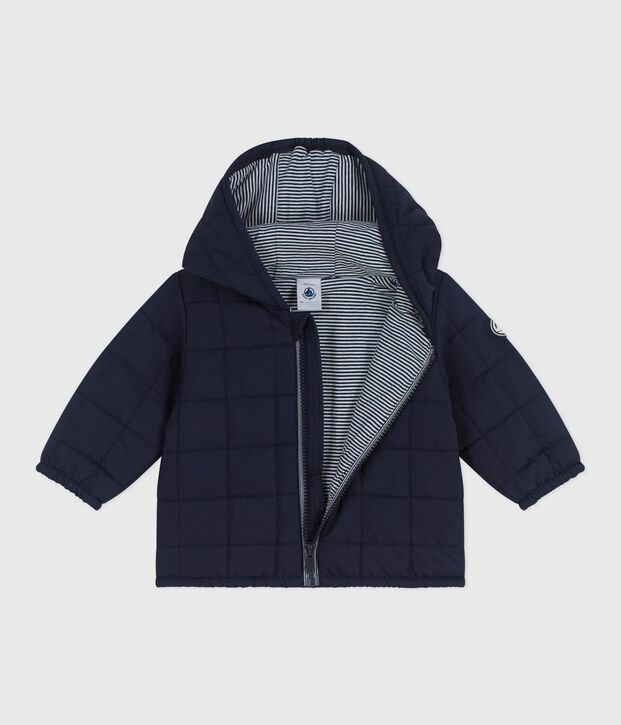 Babies' puffer jacket in plain polyester SMOKING