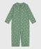 Babies' printed cotton jumpsuit/sleeping bag with a collar SAULE /MULTICO
