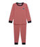 Boy's milleraies pyjamas FROUFROU red/COQUILLE beige