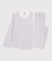 Pyjama imprimé fleuri petite fille en coton MARSHMALLOW white/MULTICO white
