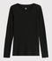 Women's Wool/Cotton Blend T-Shirt NOIR black