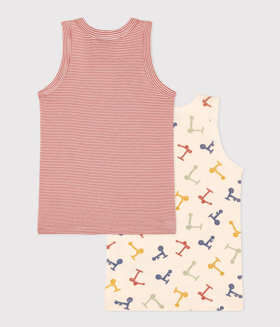 Children's Scooter Design Cotton Vests - 2-Pack variante 1