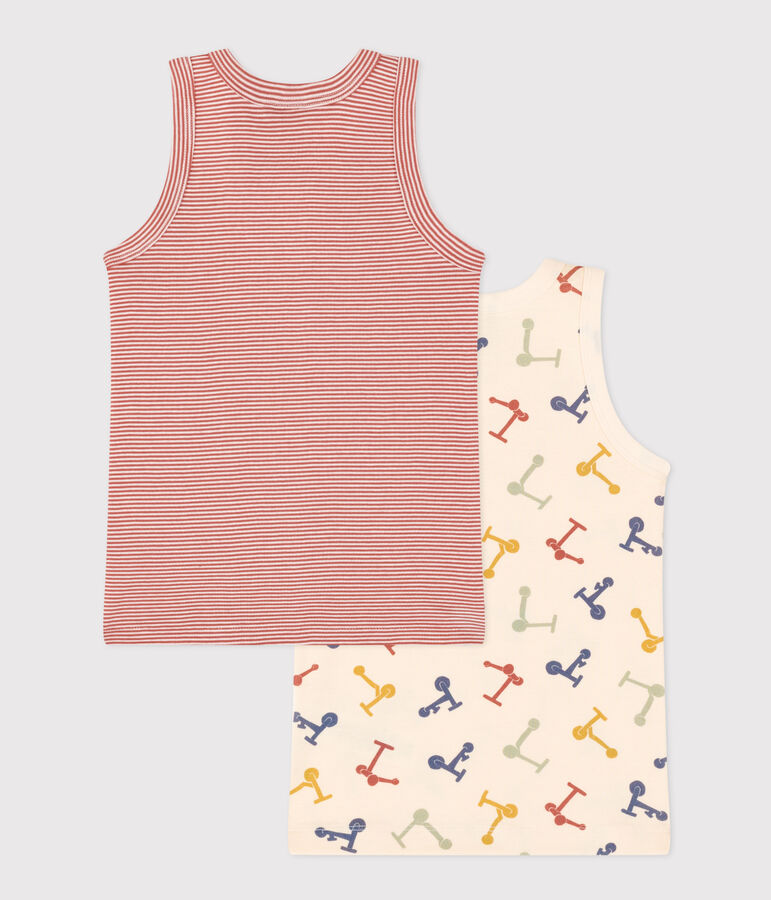 Children's Scooter Design Cotton Vests - 2-Pack variante 1
