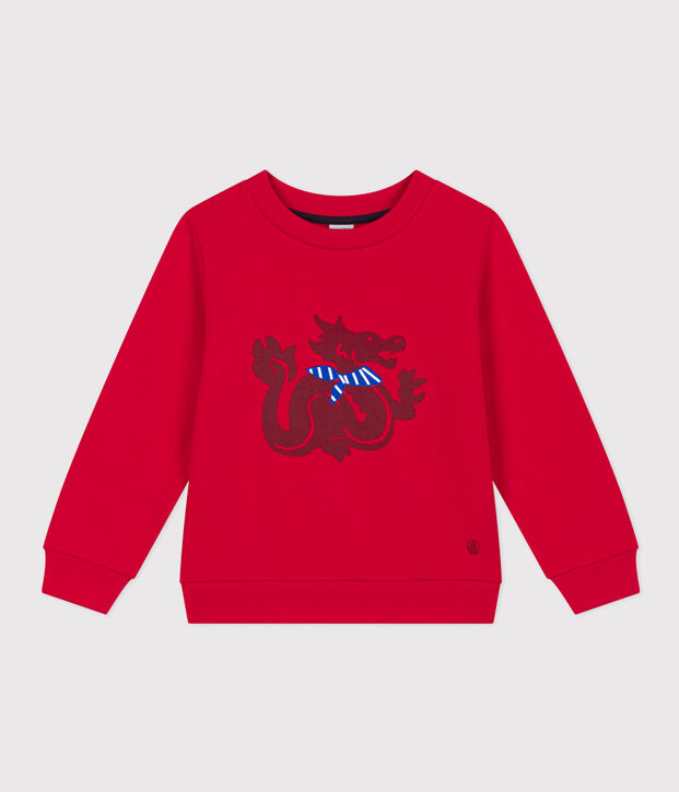 Boy's Fleece Sweatshirt red