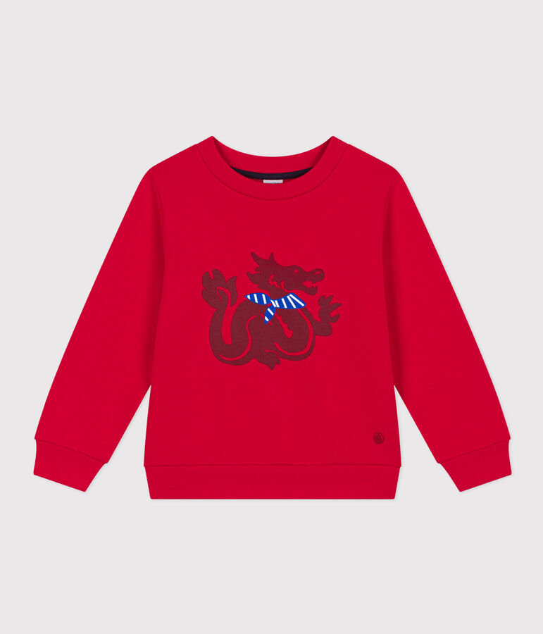 Boy's Fleece Sweatshirt red