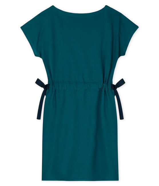 Women's short-sleeved dress PINEDE green