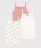 Girls' Floral Cotton Vest Tops - 3-Pack variante 1