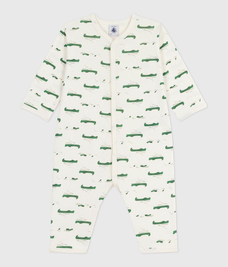 Babies' footless printed cotton pyjama suit Ecru/multicolor
