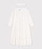 Children's princess fancy dress nightdress and tiara in cotton white/multicolor