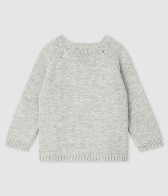 Baby boy's pullover with motif BELUGA CHINE grey