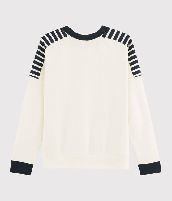 Women's sweatshirt MARSHMALLOW white/SMOKING blue