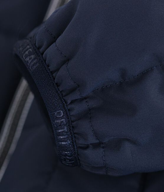Children's plain light puffer jacket SMOKING blue