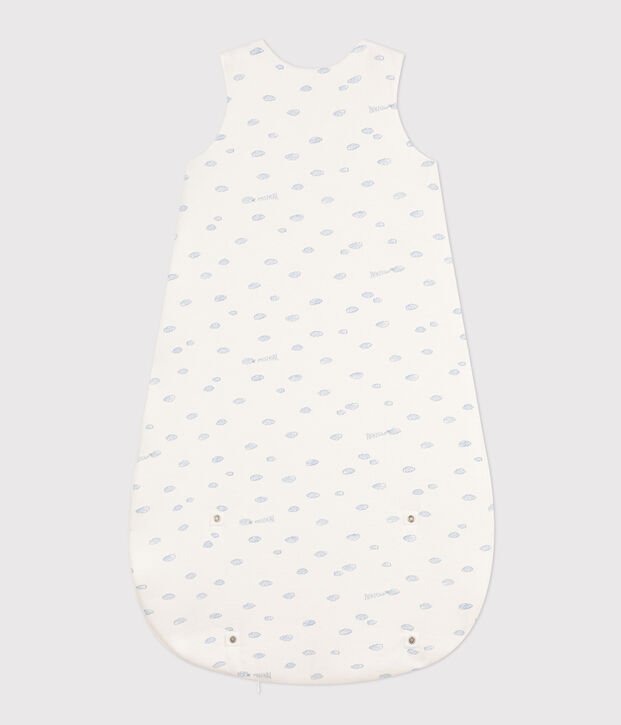 Cotton TOG 2-Rated cloud-pattern sleeping bag white/multicolor