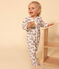 Babies' Velour Tractor Themed Pyjamas MARSHMALLOW white/MULTICO white