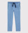 Boys' Denim Fleece Trousers DENIM CLAIR blue
