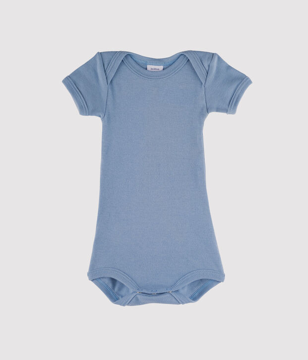 Baby Boys' Short-Sleeved Bodysuit blue