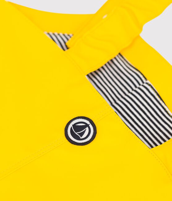Babies' Waxed Dungarees JAUNE yellow