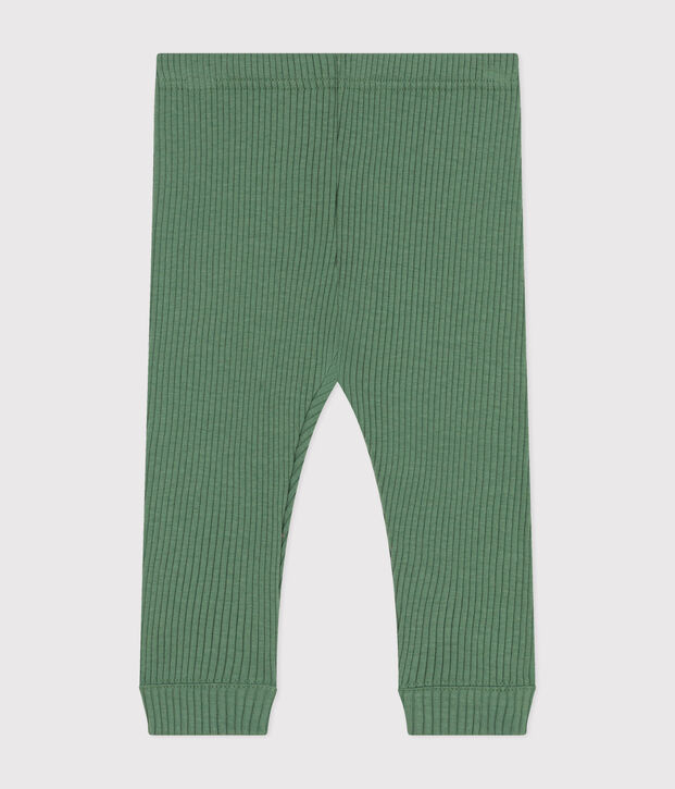 Babies' cotton leggings green